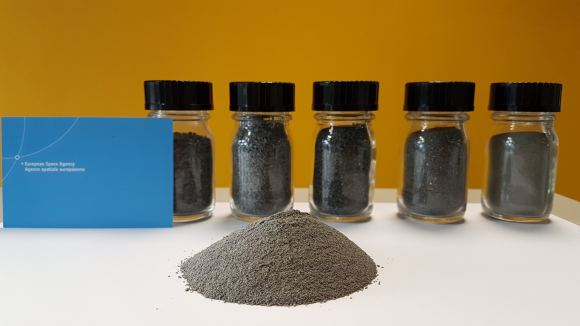 Researchers at the ESA Space Center have identified a substitute for lunar dust, which is composed of volcanic powder from eruptions in the nearby Eifel Volcanic Zone about 45 million years ago. It is used in the new Luna facility and is known as EAC-1. Credit: ESA